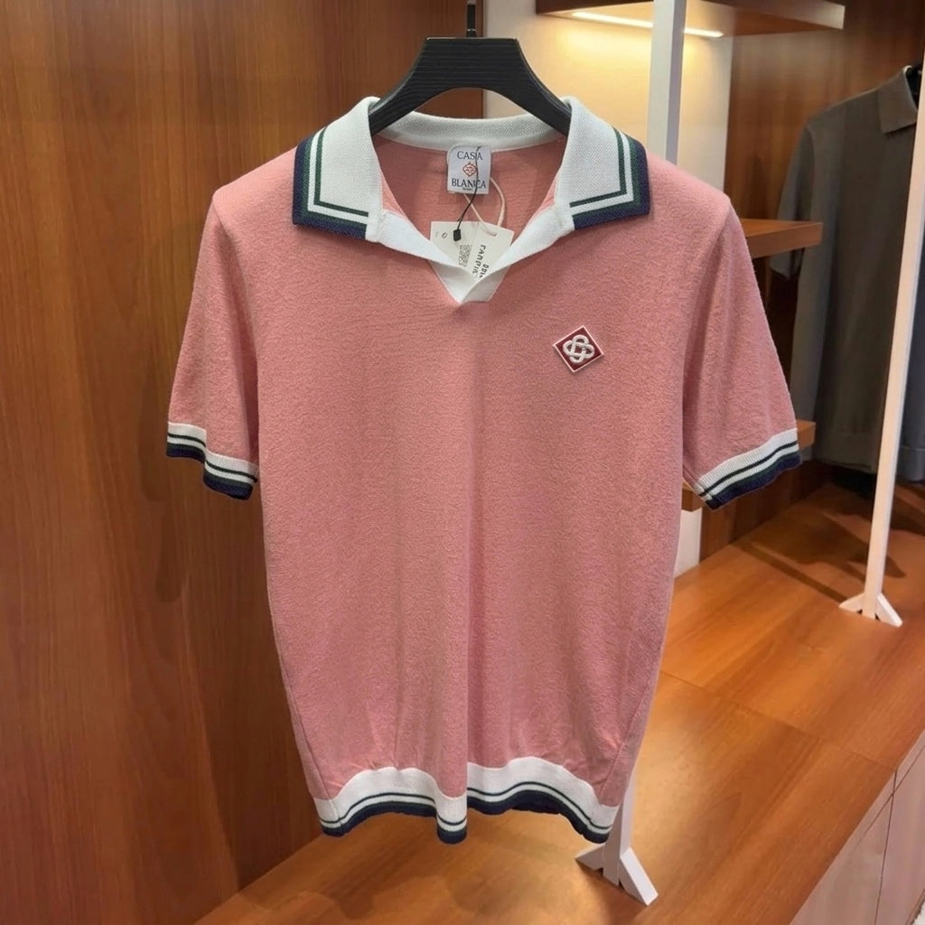 C.B. Riviera Open-Collar Knit Polo