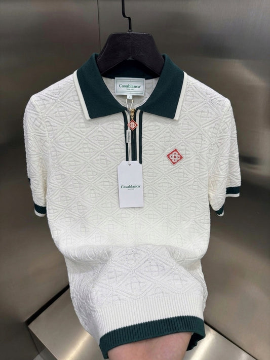 CSB Heritage Jacquard-Knit Polo Shirt