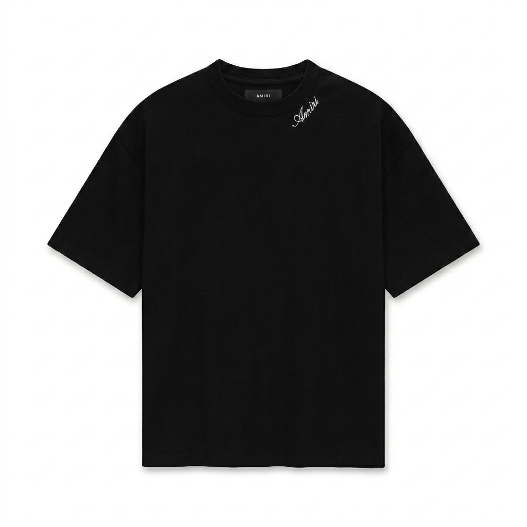 AM. Logo-Embroidered Cotton T-Shirt
