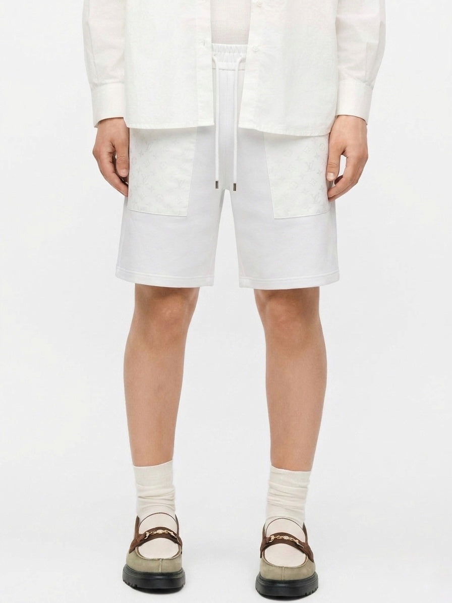 LV Monogram Patch Detail Sweatshorts