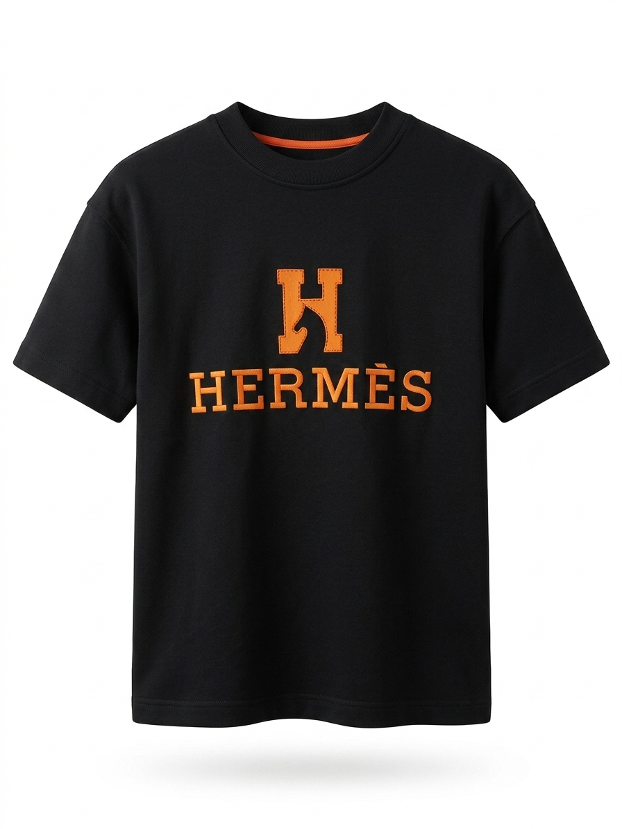 Hermès Signature Embroidered