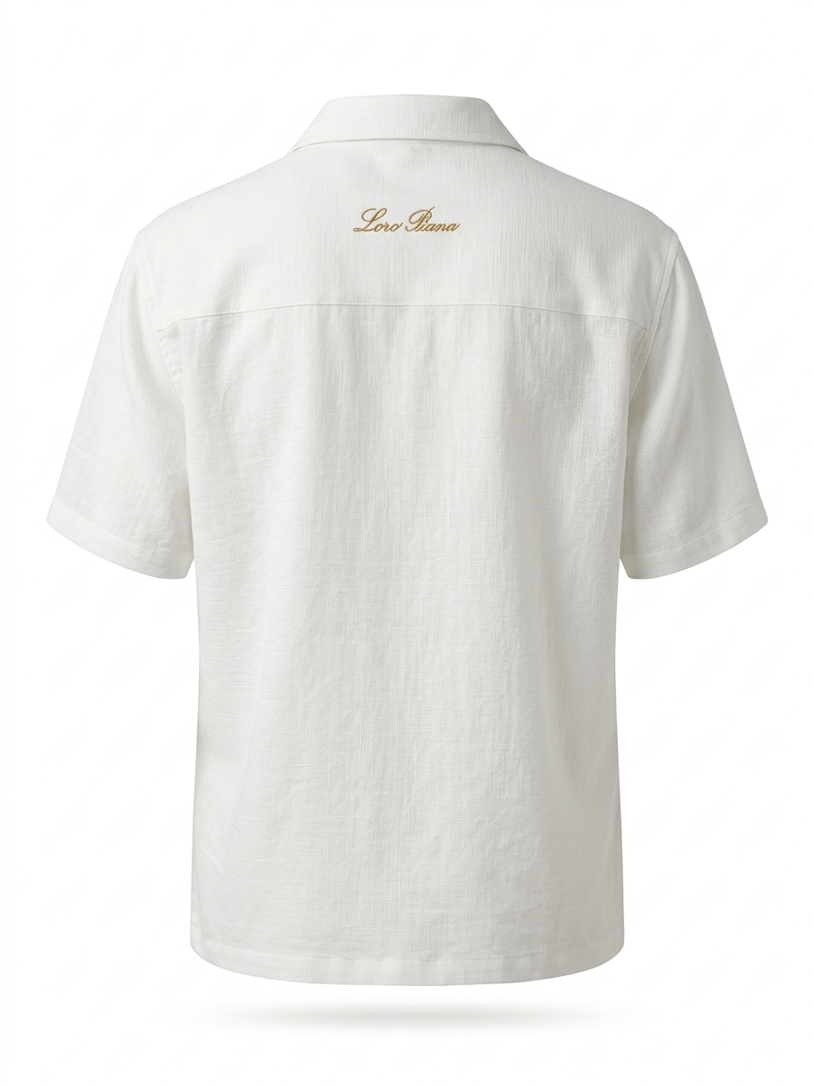 LP SIGNATURE SEERSUCKER CAMP-COLLAR SHIRT