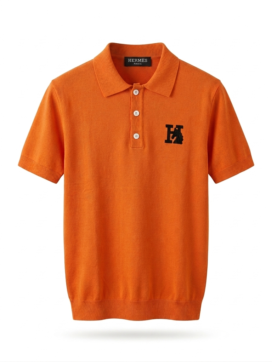 H. Signature Equestrian-Motif Knit Polo
