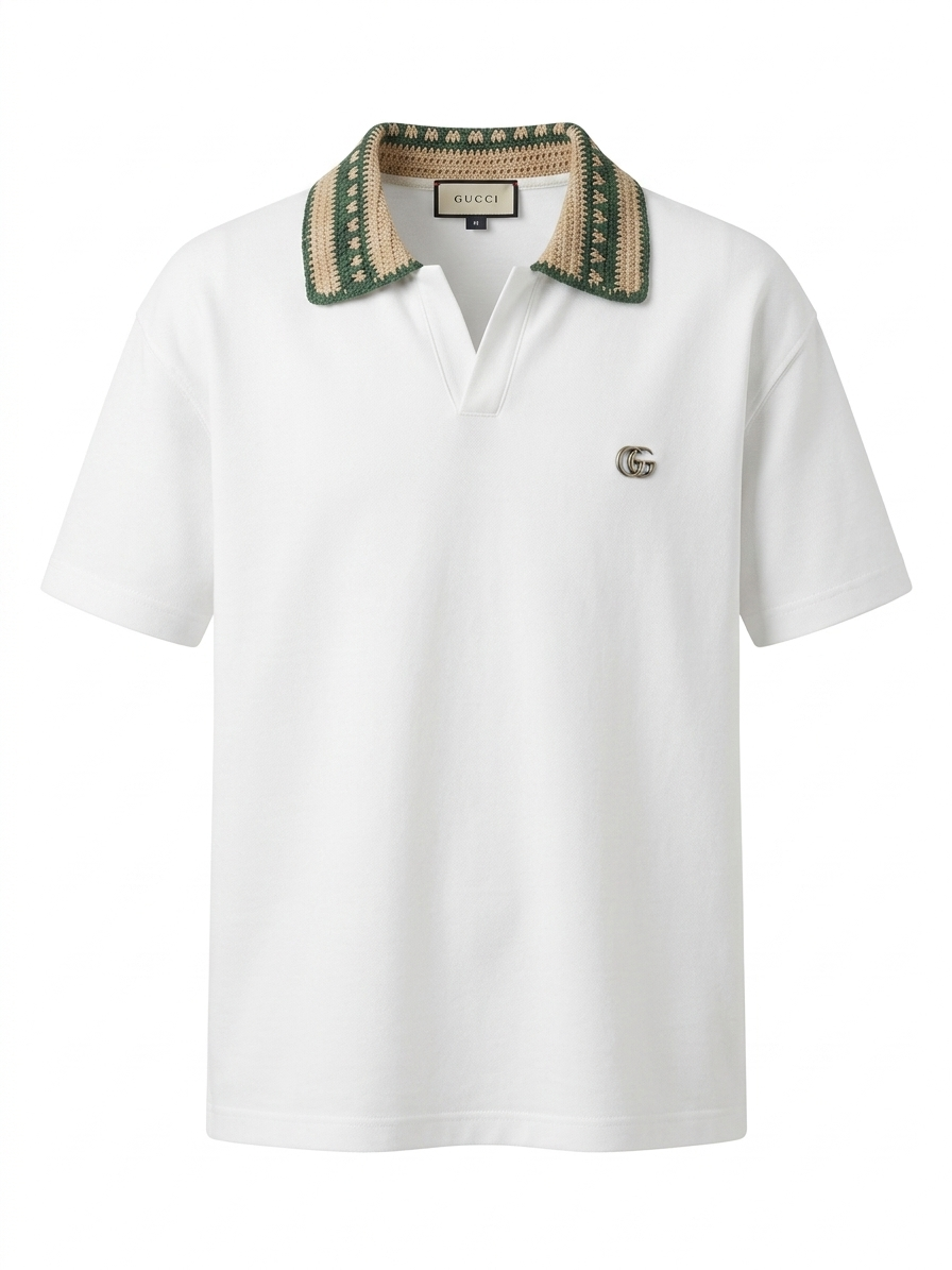 G. Signature Knit-Collar Polo