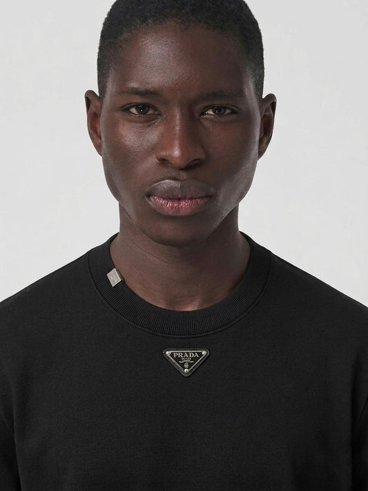 Pd Triangle Logo Cotton T-Shirt