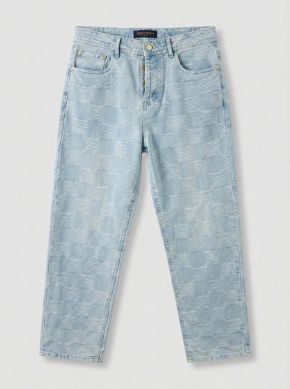 Checkerboard Denim Co-ord