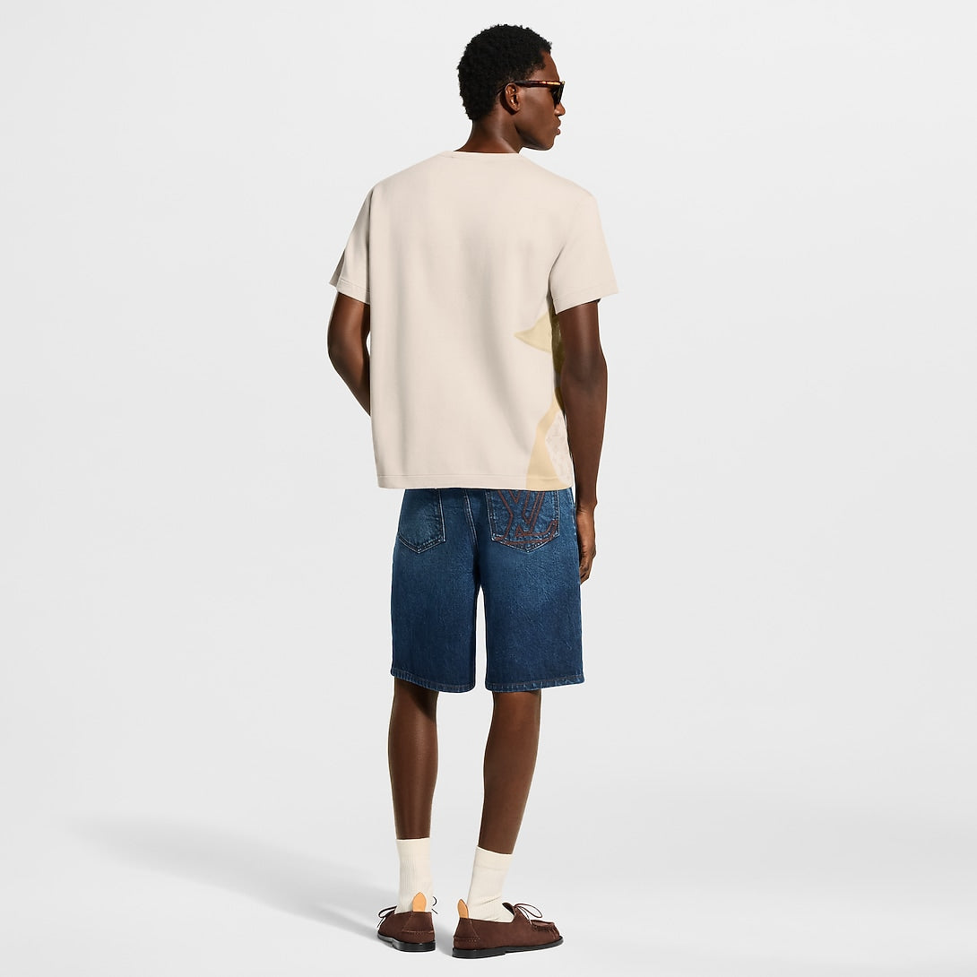 LV Macro Flower Intarsia Knit Tee