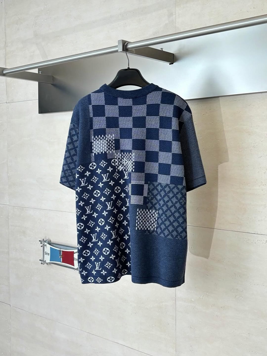 LV Damier & Monogram Patchwork Knit Tee