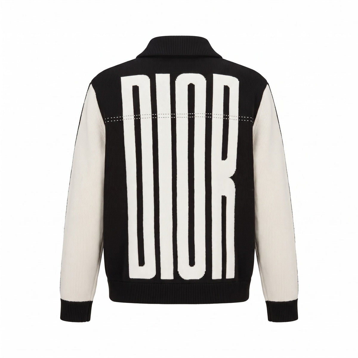 Dior Oversized Logo Knit Blouson (Black)