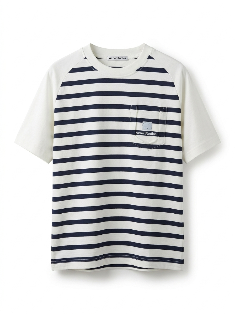 AS Signature Striped Face-Patch T-Shirt