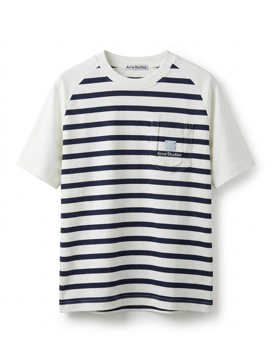 AS Signature Striped Face-Patch T-Shirt