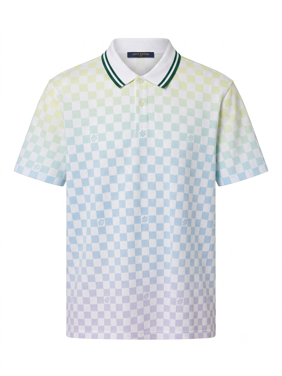 LV Pastel Damier Gradient Polo