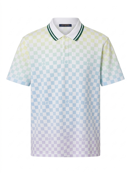 LV Pastel Damier Gradient Polo