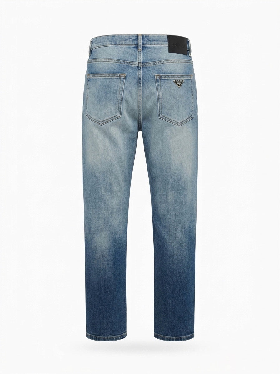 PRA Dégradé Monogram Straight-Leg Denim