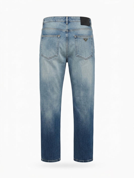 PRA Dégradé Monogram Straight-Leg Denim