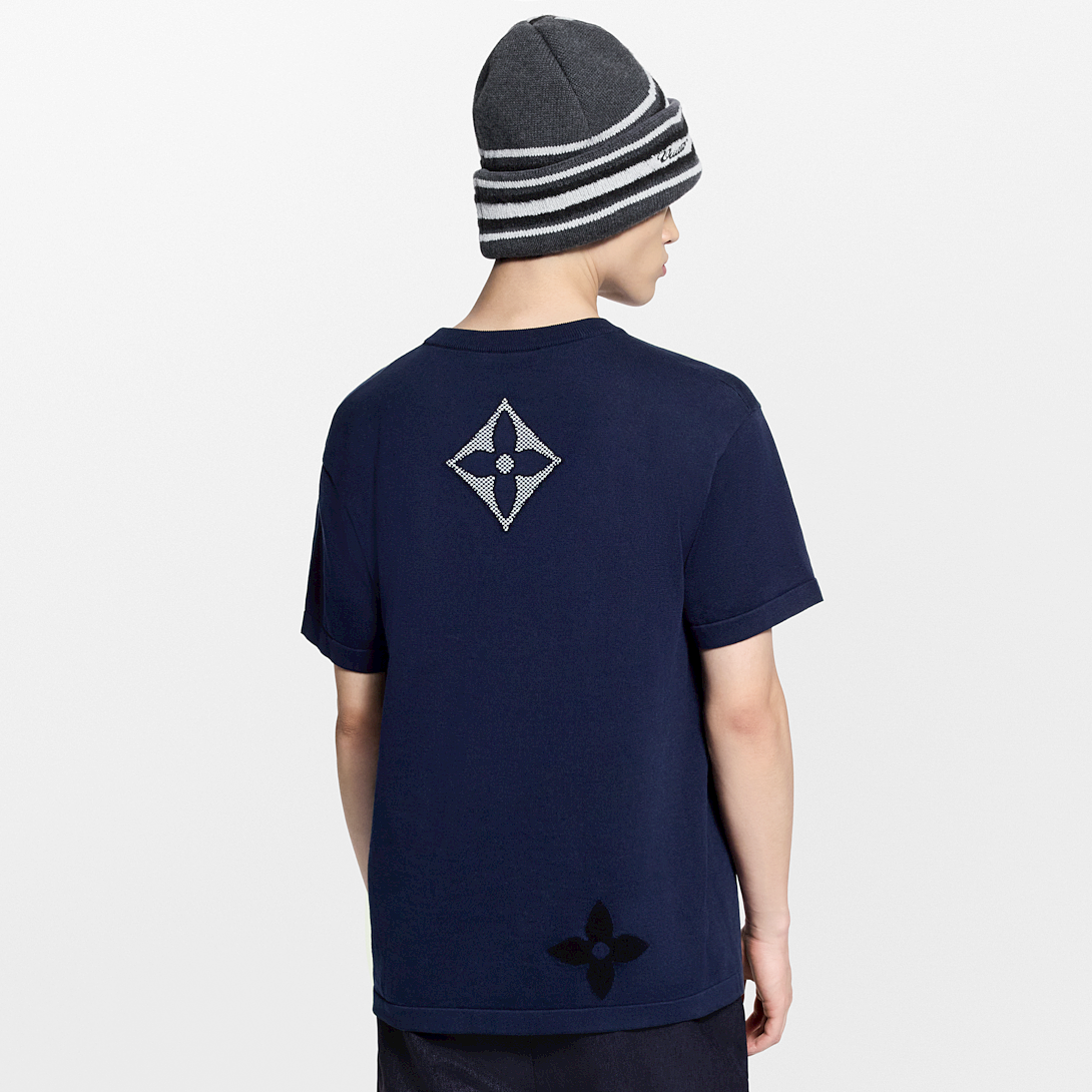 LV Signature Motif Appliqué Knit Tee