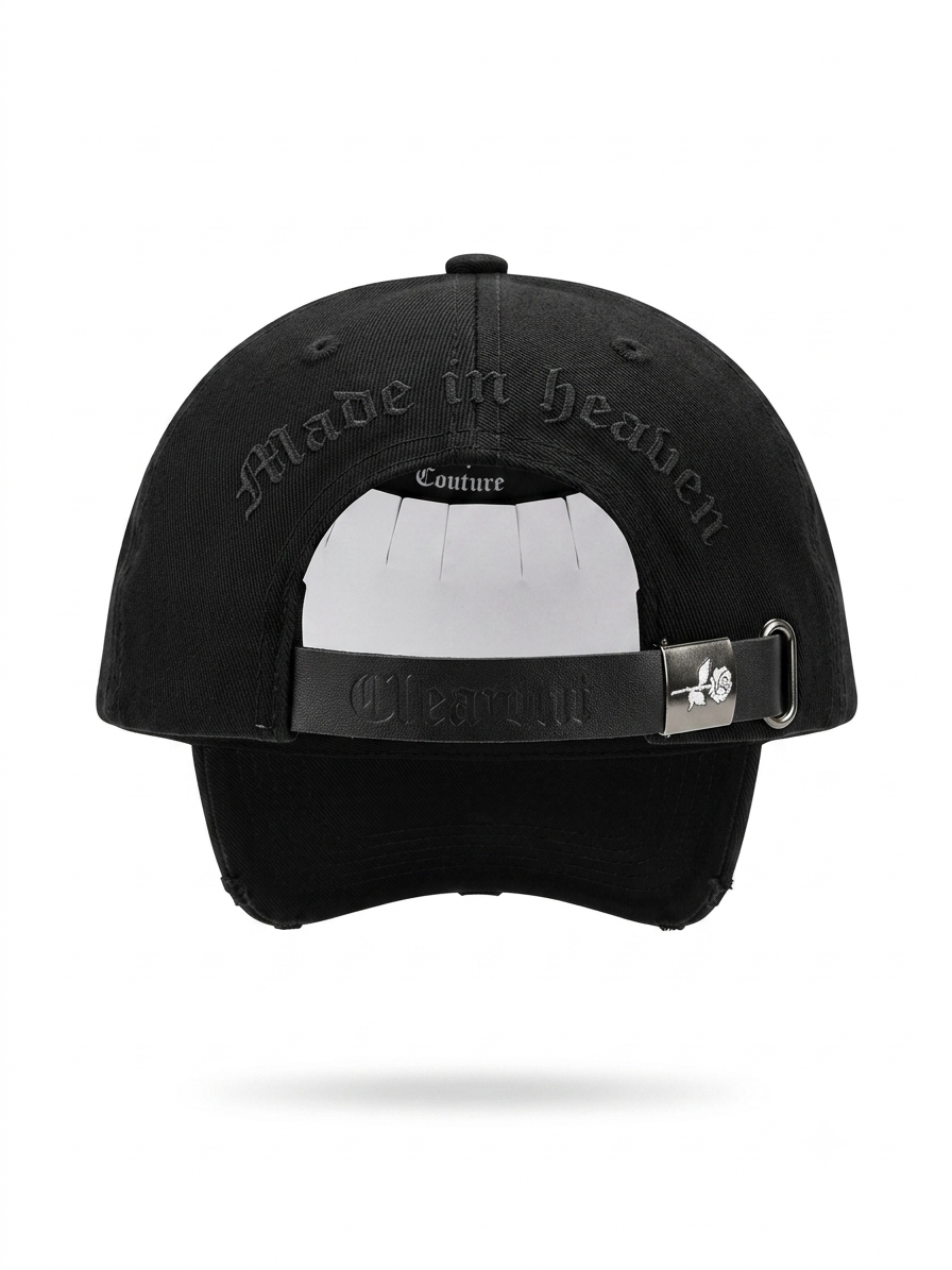 CLMNT Gothic Emblem Distressed Cap