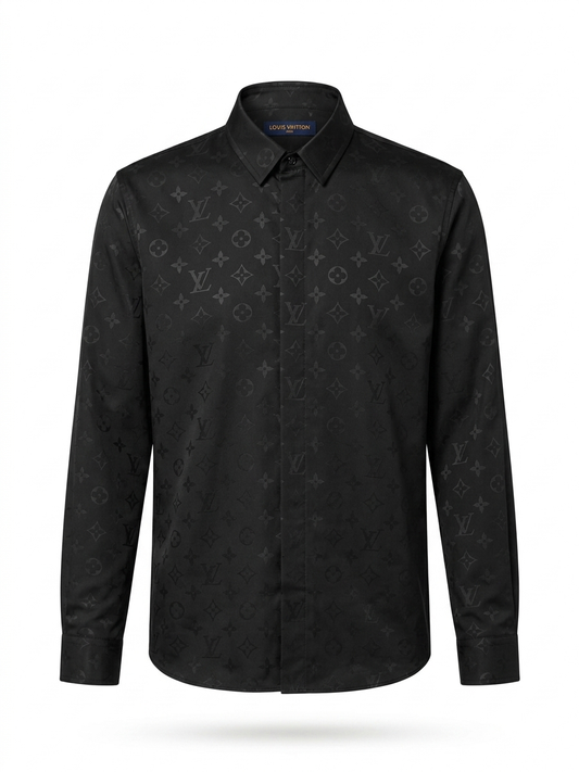 LV Signature Tonal Monogram Tailored Shirt