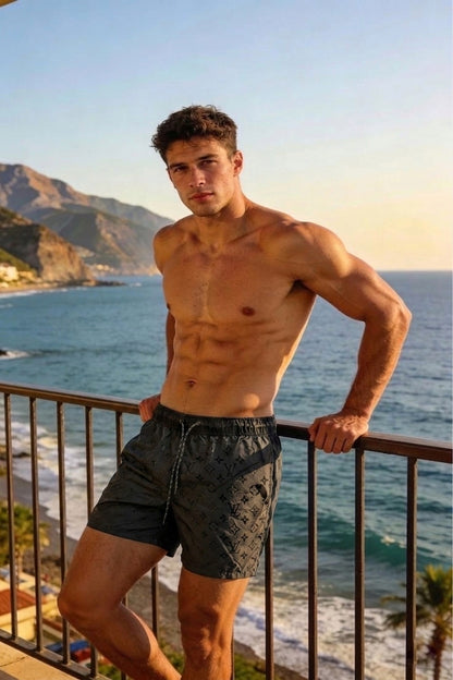 LV Signature Monogram Hydro-Reactive Swim Shorts