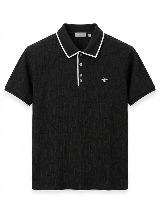 Signature CD Monogram Jacquard Polo