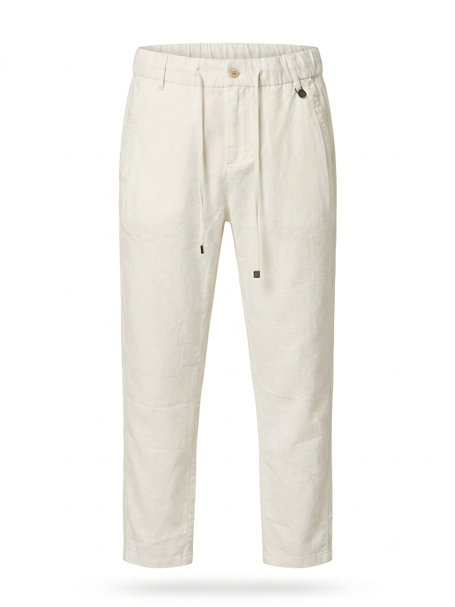 B.C white Linen Riviera Trousers