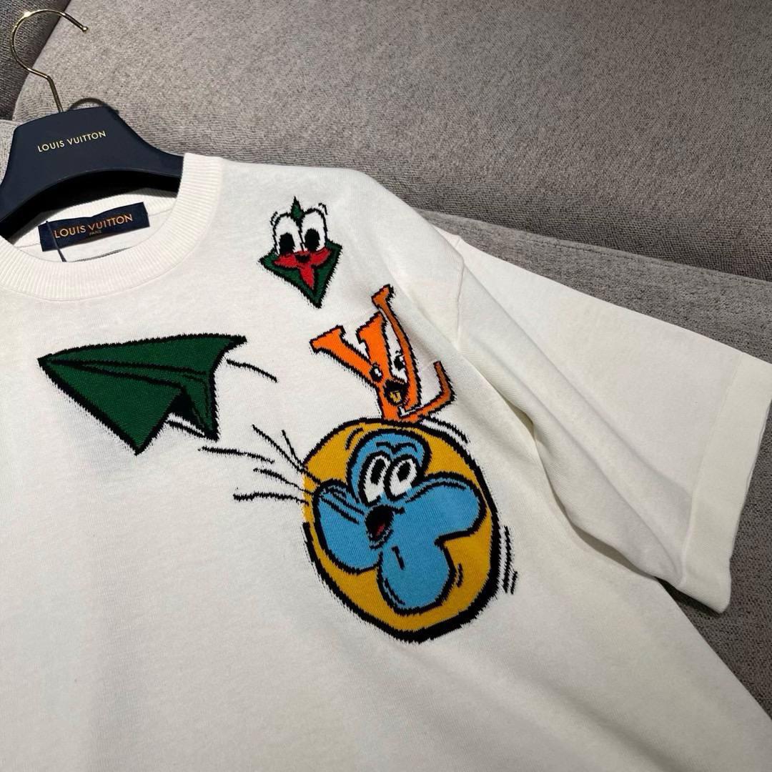 LV Whimsical Intarsia Knit T-Shirt