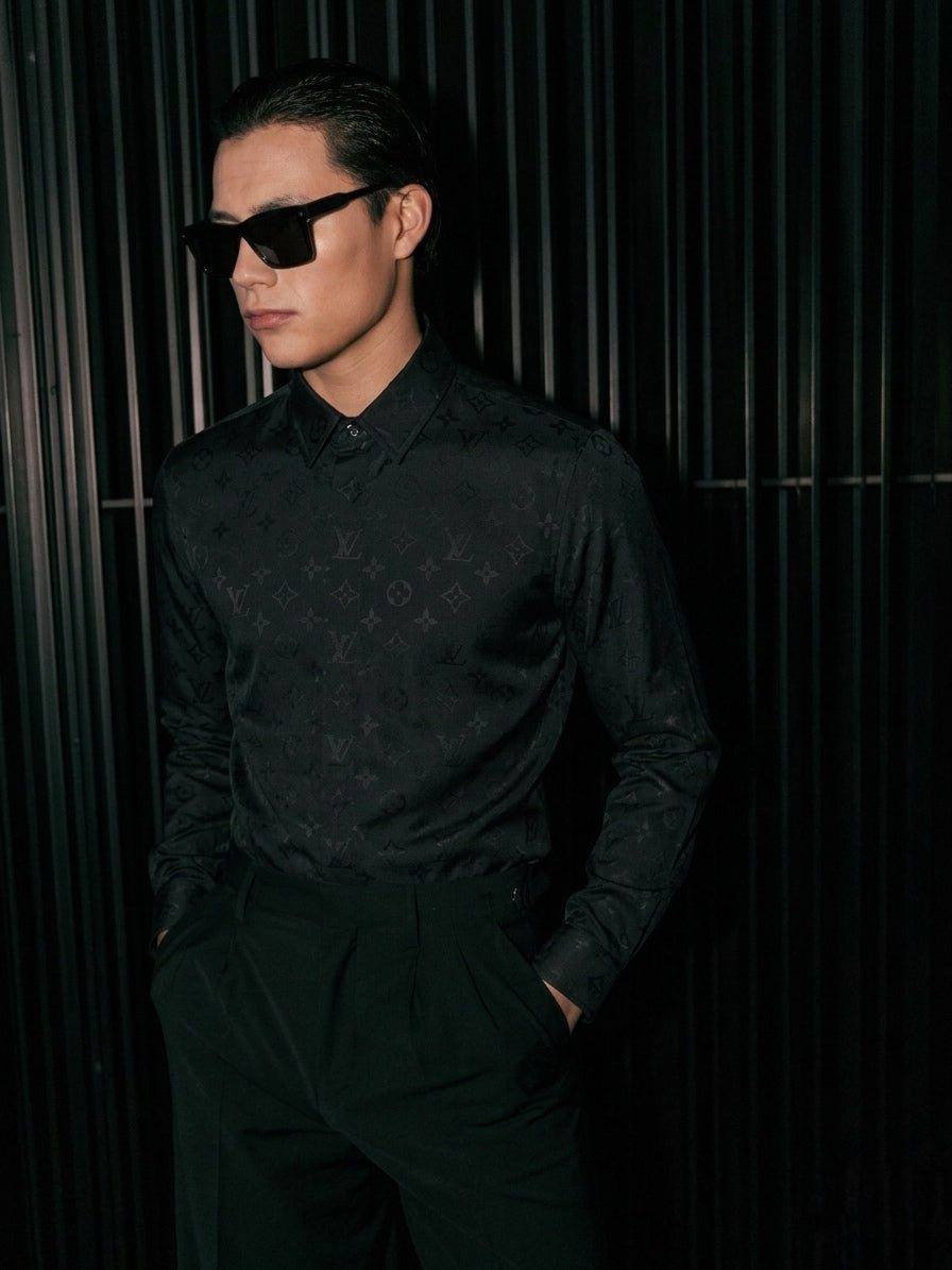 LV Signature Tonal Monogram Tailored Shirt