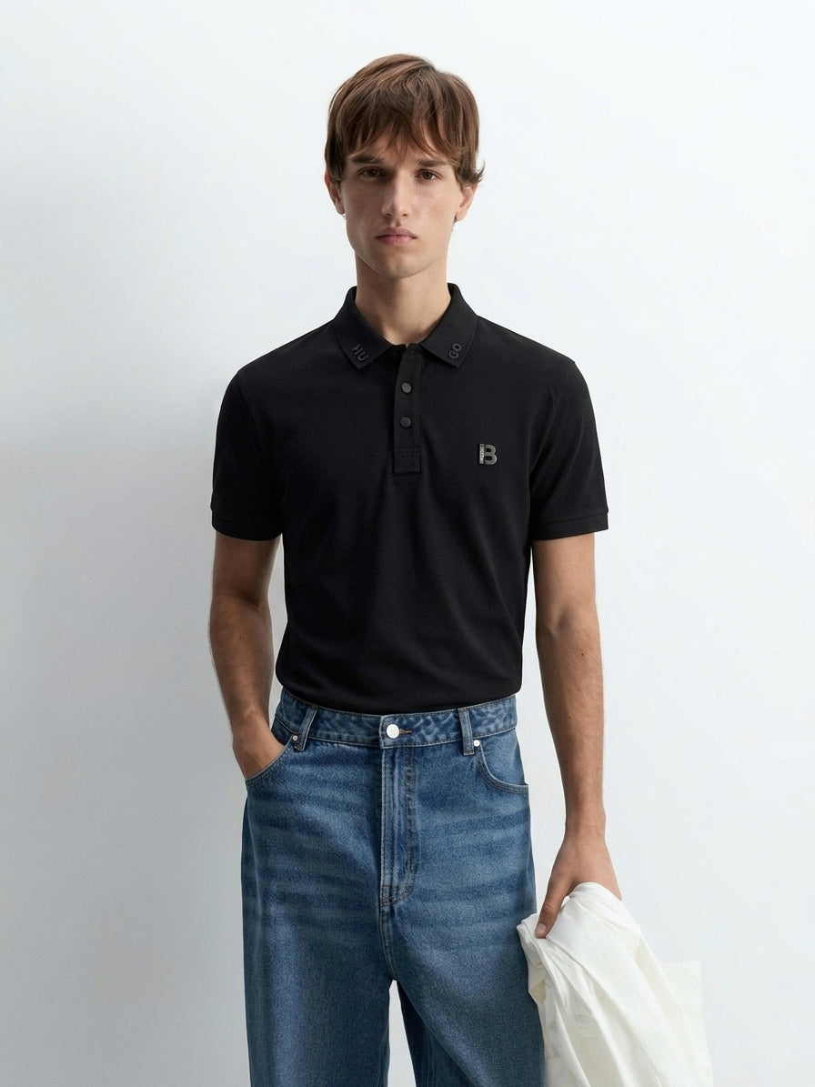 BOSS Performance Piqué Polo – Onyx Black Edition