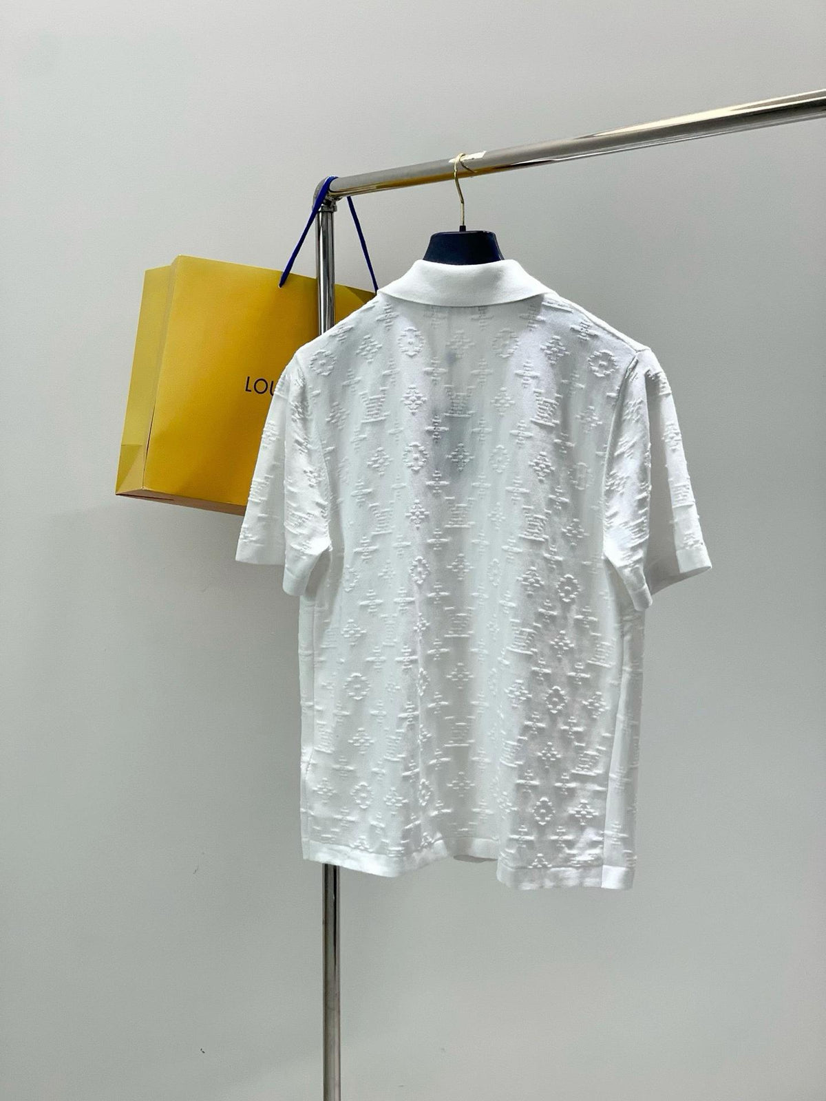 LV Textured Monogram Short-Sleeve Shirt