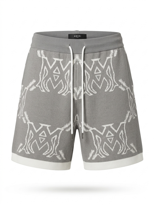 AM Monogram Jacquard Knit Shorts