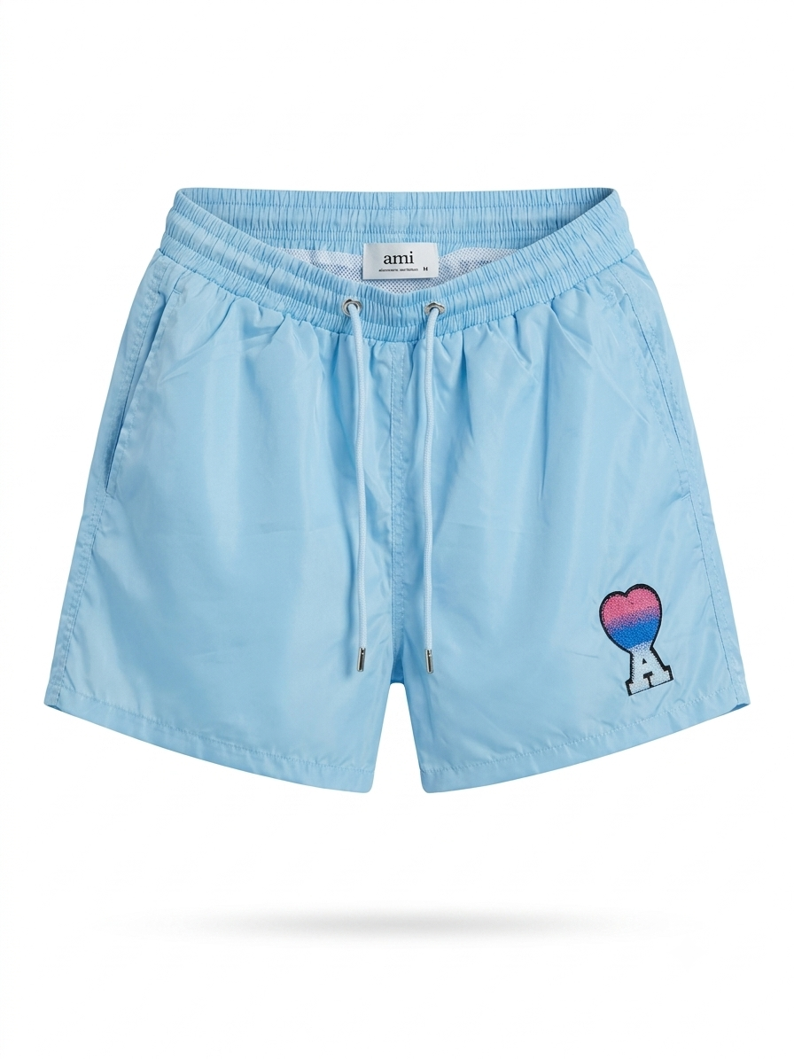 AMI Gradient Coeur Swim Shorts