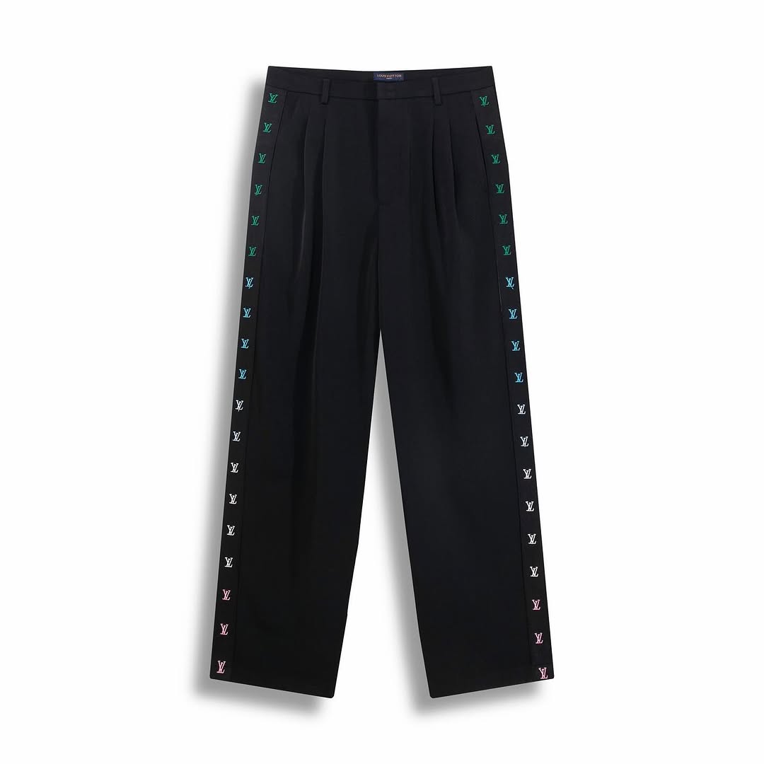 LV Tailored Trousers with Gradient Monogram Tape
