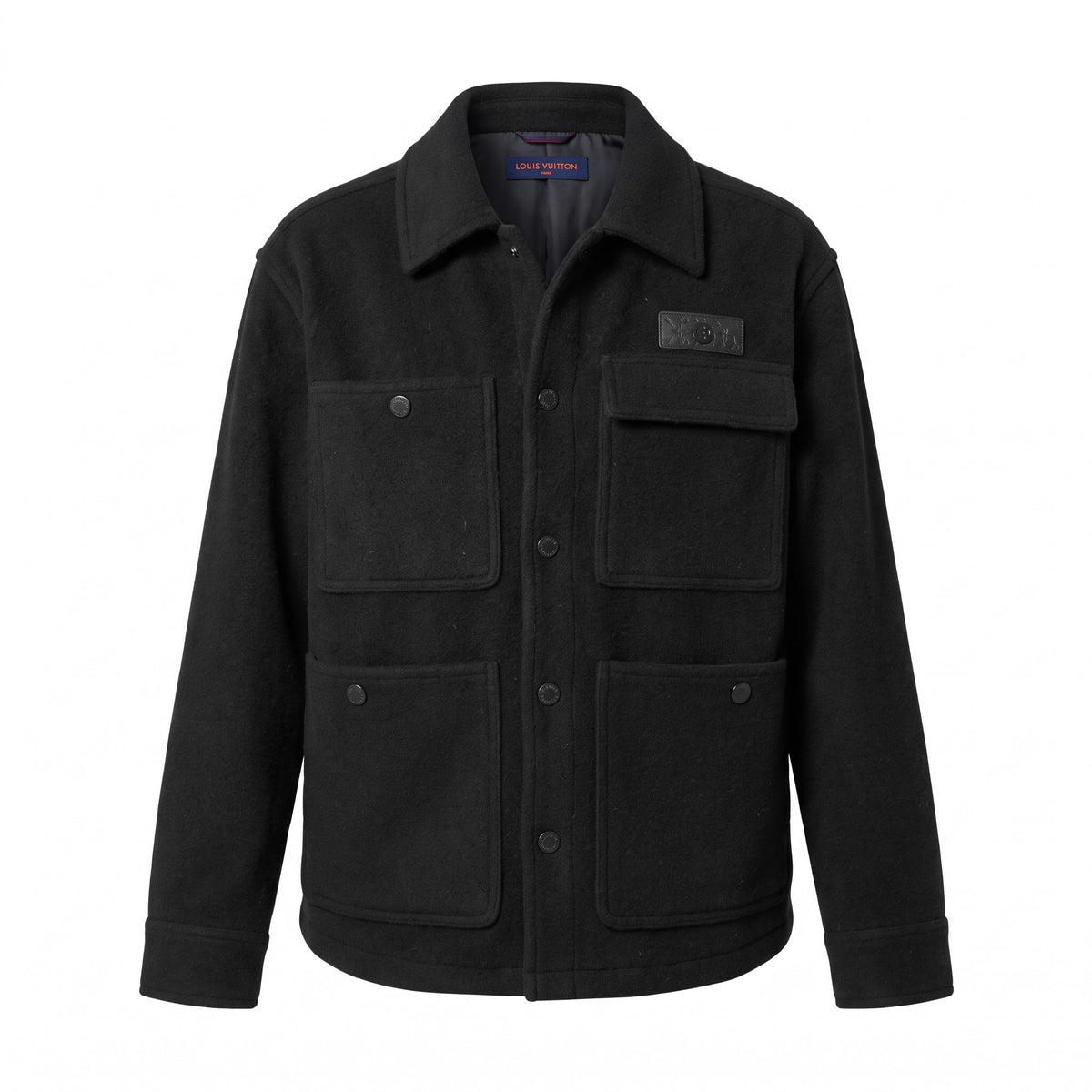 LV Black Utility Overshirt Jacket