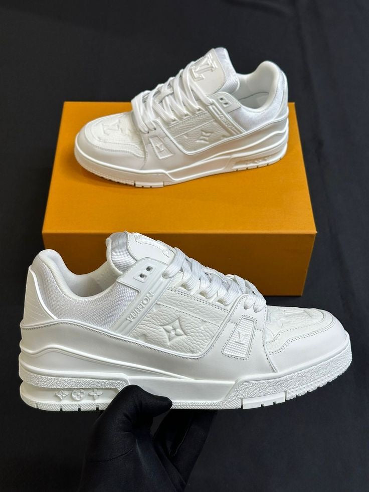 LV All-White Monogram Trainer