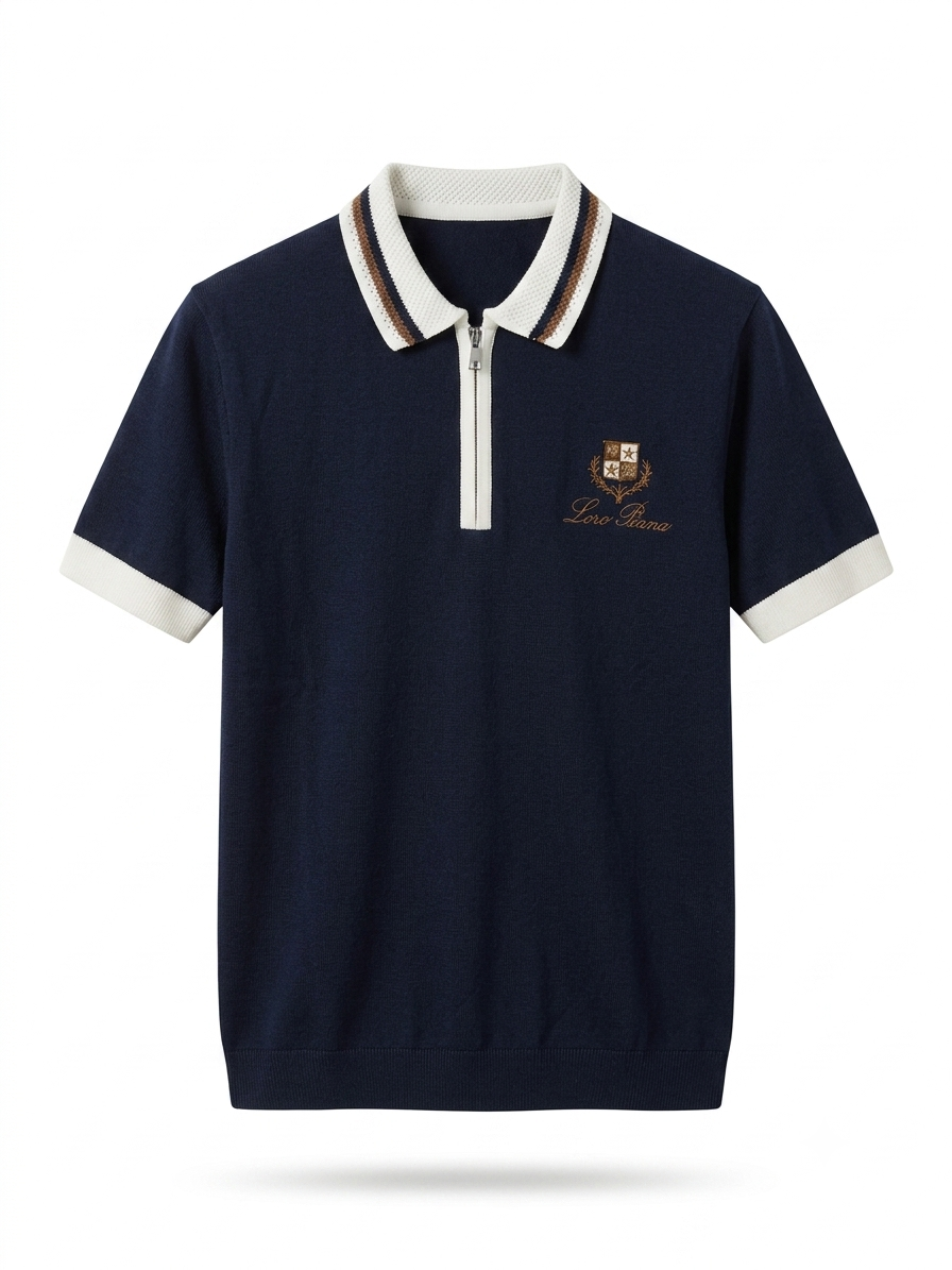 LP Heritage Crest Quarter-Zip Knit Polo