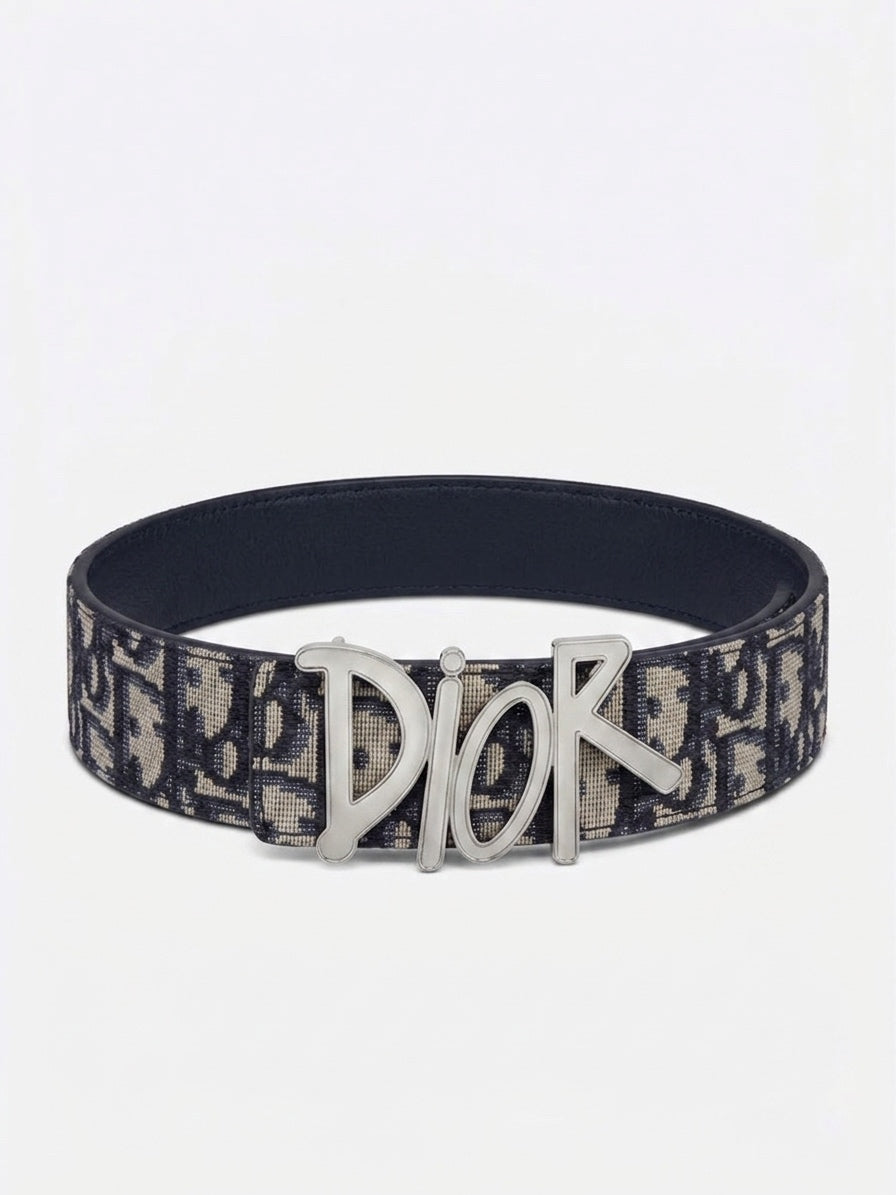 CD Oblique Jacquard Logo Belt
