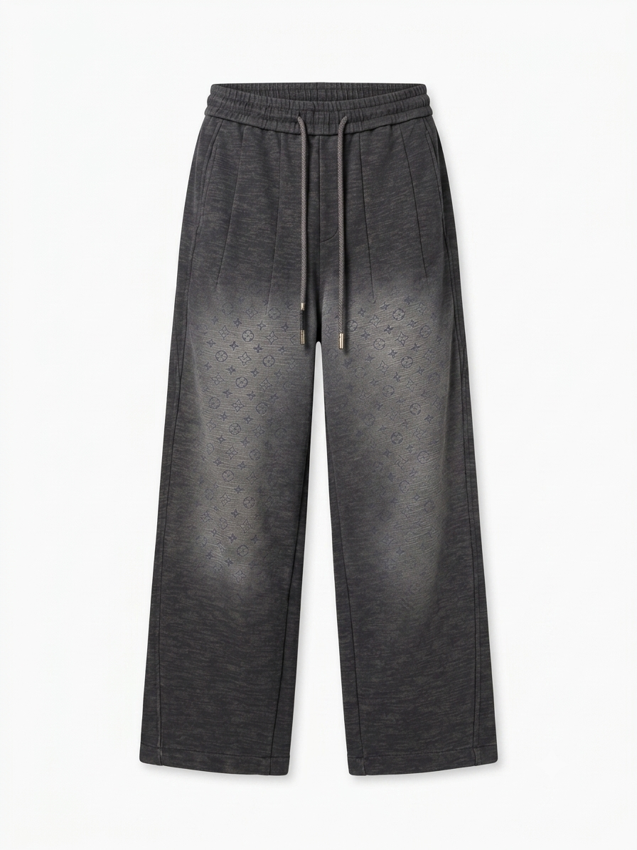 LV | Faded Monogram Relaxed Sweatpants - Charcoal