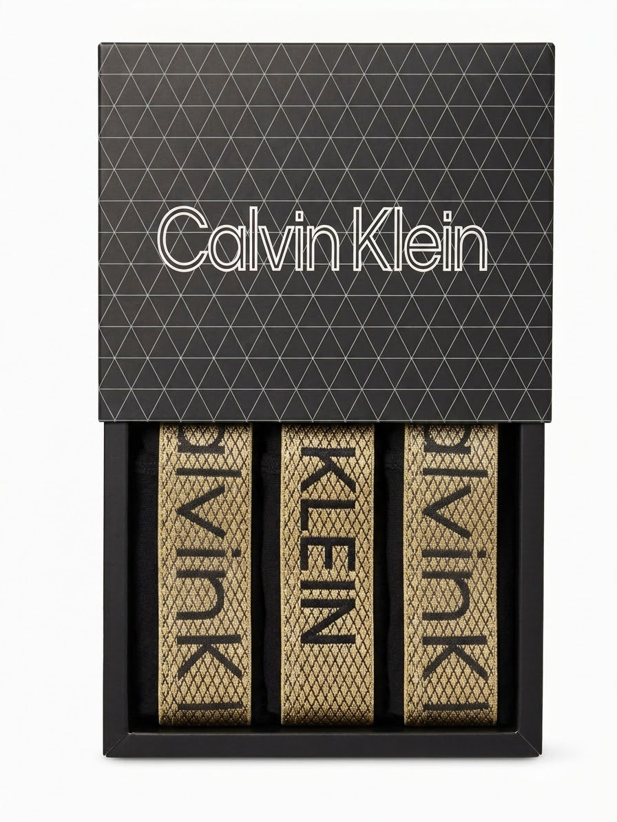 CK Metallic Gold-Tone 3-Pack Trunk Set