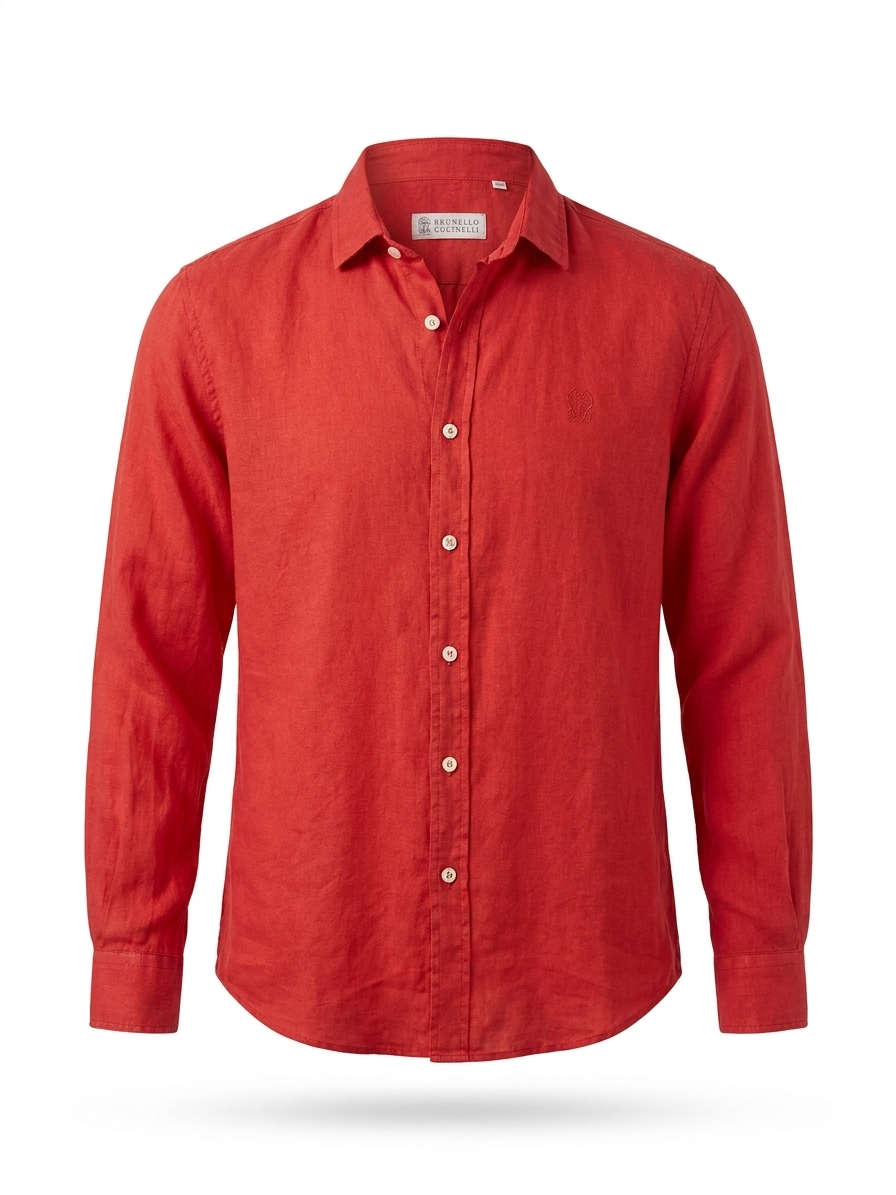 B.C. Signature Crimson Sartorial Linen Shirt