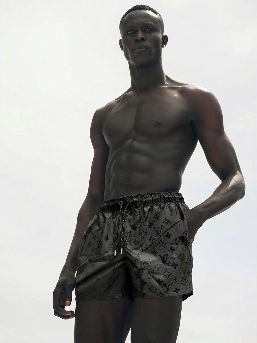 LV Signature Monogram Hydro-Reactive Swim Shorts