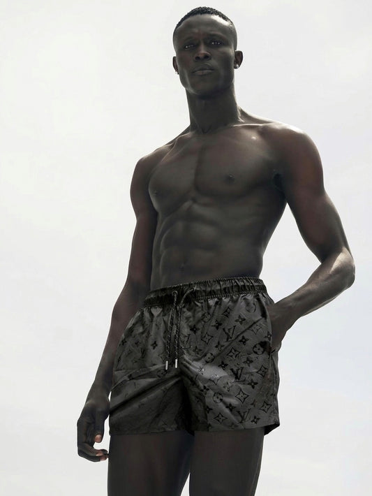 LV Signature Monogram Hydro-Reactive Swim Shorts