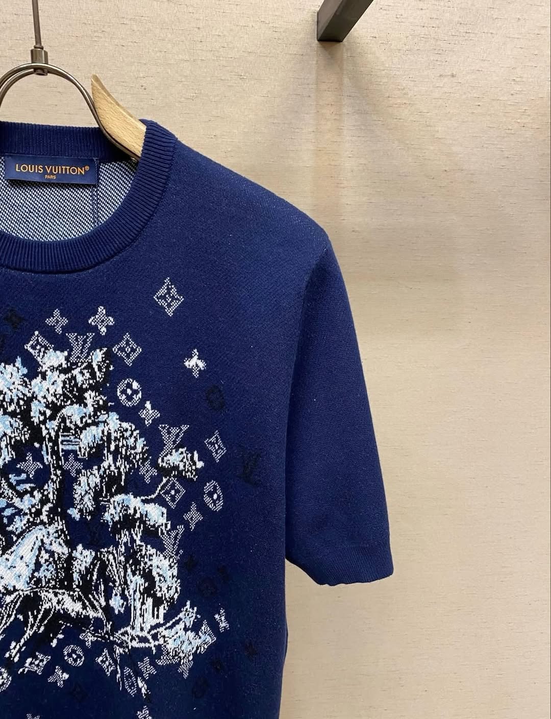LV Abstract Monogram Knit Tee