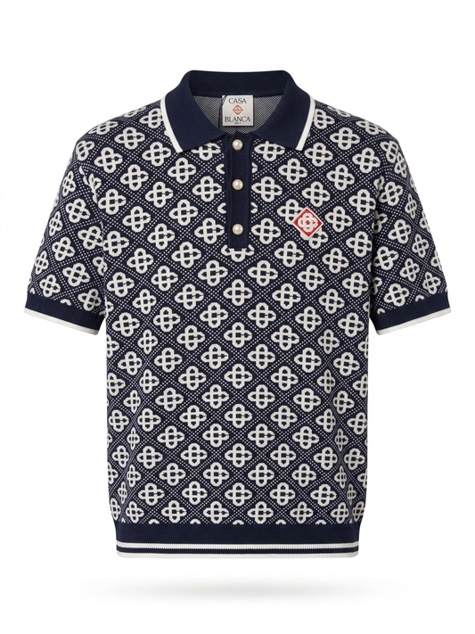 CB Monogram Knit Polo
