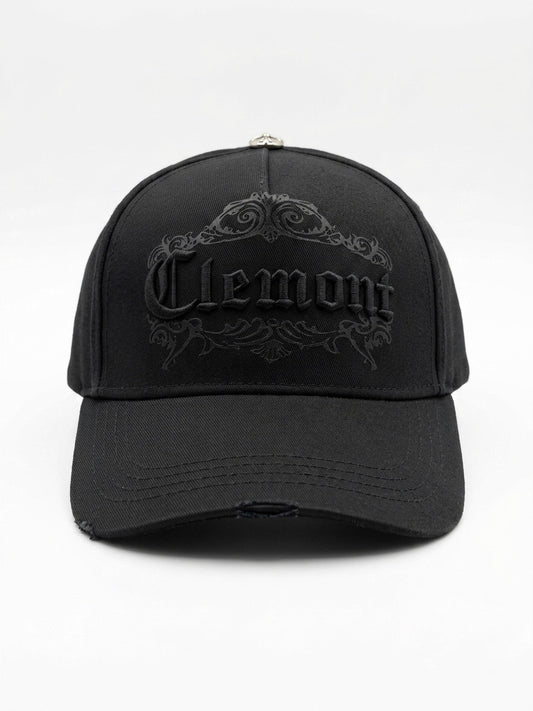 CLMNT Gothic Emblem Distressed Cap
