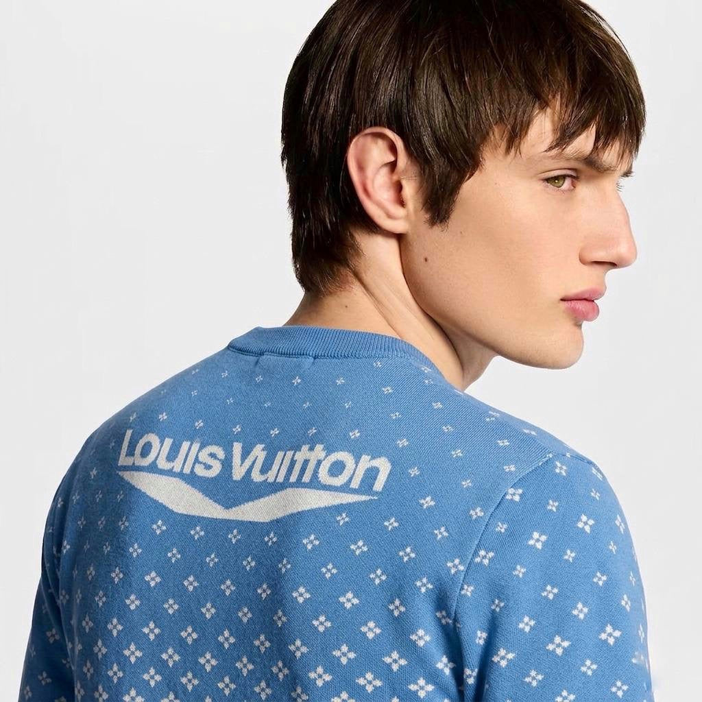 LV Monogram Gradient Blue Jersey T-Shirt