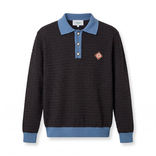 CSB Contrast Collar Knit Polo
