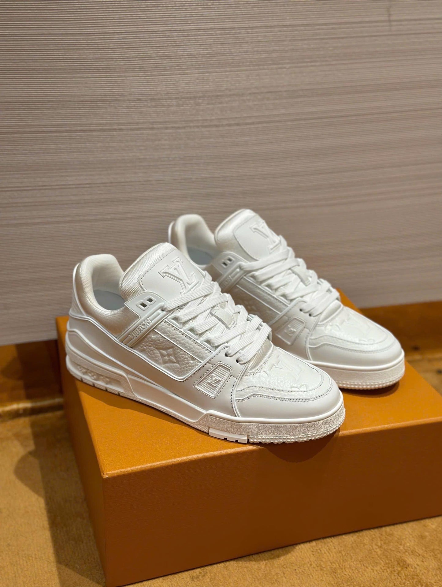 LV All-White Monogram Trainer