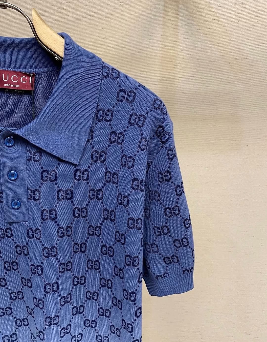 GC Ombré Monogram Knit Polo