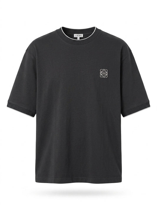 LOE - Charcoal Anagram Embellished Tee