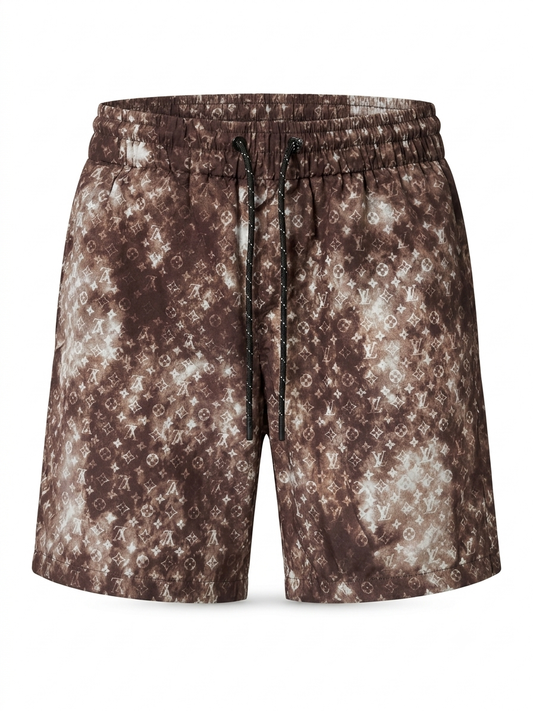 LV Mocha Tie-Dye Monogram Shorts